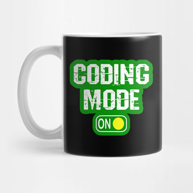 Coding mode on, humor. Funny programming quote. Best programmer, coder, web, react, javascript, python developer, full stack software engineer ever. by BlaiseDesign